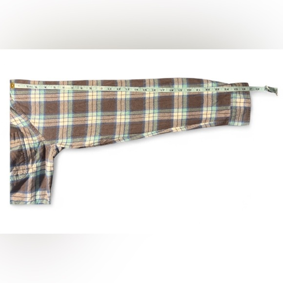 Plaid Flannel Button-Down Shirt Men Sz L Grunge SKU 23 - Picture 6 of 11